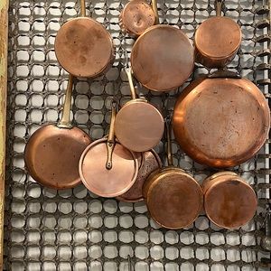 Antique / Vintage French Copper Pots
